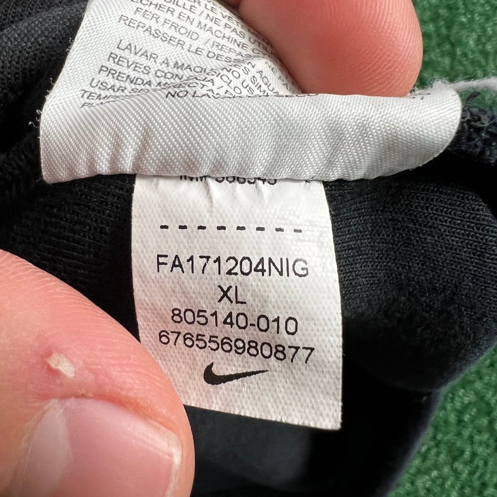 Nike Tech Fleece Pocket Sweatshirt Men XL Black Pullover Cotton Blend 805140-010 - Picture 6 of 9